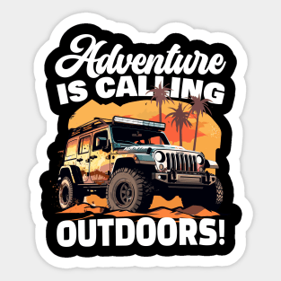 Adventure is calling... Sticker